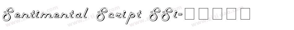 Sentimental Script SSi字体转换